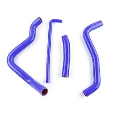 Imagem de LUXERAD Mangueira de resfriamento de radiador de silicone com desempenho de 3 camadas para 05 06 SUZUKI GSX-R1000/GSXR1000 Kit de radiador de silicone (azul)