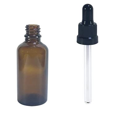 Imagem de Frasco de Vidro Âmbar 50ml conta gotas (10 Peças) Cor:Preto
