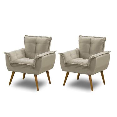 Imagem de Kit 02 Poltronas Opala  Bege