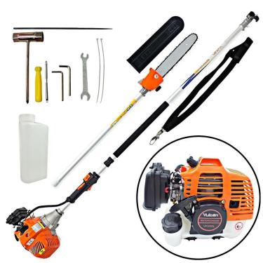 Imagem de Motopodador de Galhos Altos Vulcan VP3300L 33CC 1,30HP Motor 2 Tempos Com Sabre de 30cm + Extensor Profissional