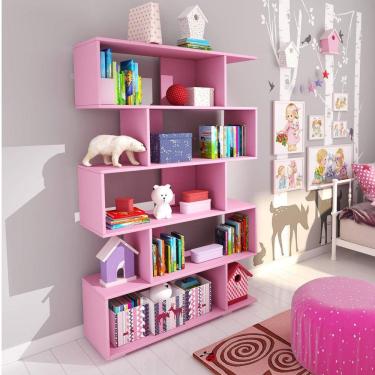 Imagem de Estante com 5 Nichos Twister Tcil Móveis Quartzo Rosa