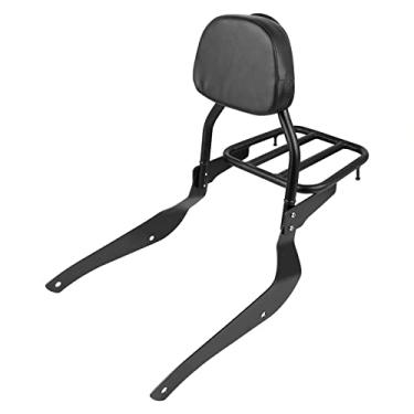 Imagem de Worldmotop Motorcycle Sissy Bar Encosto traseiro do passageiro para Suzuki Volusia VL800 2001-2011 Boulevard C50 2005-2011 Boulevard M50 2005-2008 Encosto destacável