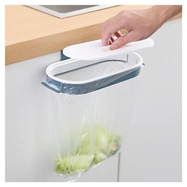Imagem de OYSIR Conjunto de 2 suportes para sacos de lixo, organizador de pendurar para saco de lixo, com tampa removível - Multi para armário de cozinha, armário de armazenamento, porta-toalhas de cozinha