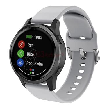 Imagem de Pulseira de Silicone Colorido Marca 123Smart Compativel com Vivoacvite 4 / Vivoactive4 / Venu 2 / Venu2