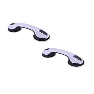 Imagem de Kit 2 Barras De Apoio Multiuso Fixação Por Ventosa Para Banheiro