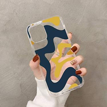 Imagem de Liquid Swirl Abstract Pattern para iPhone 11 12 pro XS MAX 8 7 6 6S Plus X 5S SE 2020 XR Capa verde grama bege, A8, para iPhone 5 5S SE