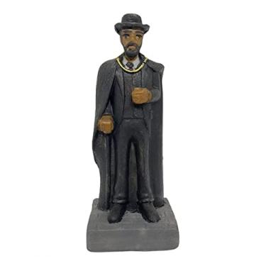 Imagem de Escultura Exu Cartola Capa Preta 10,50 cm Resina