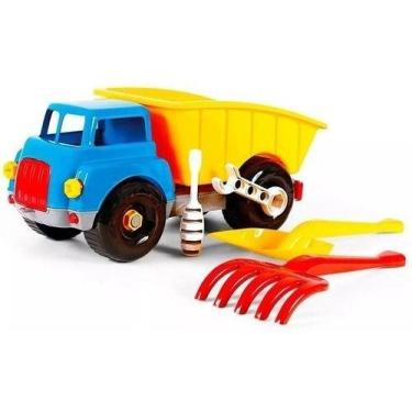 Caminhão Brinquedo Grande Caçamba c/ Pá Areia Infantil 80Cm em Promoção na  Americanas