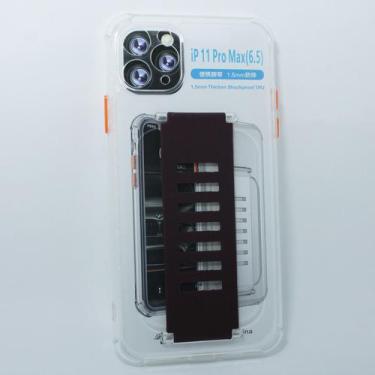 Imagem de Capa Silicone Holder Translúcida Compatível Com Iphone 12 Mini (5.4")
