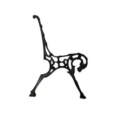 Imagem de Pé De Banco Para Praça Cavalo Em Alumínio Fundido (Par)