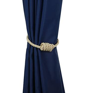 Imagem de 1 peça cortina magnética tieback bola pendurada clipe de retenção janela cortina fivela corda tie backs suporte cortinas acessório, ouro, 4 peças