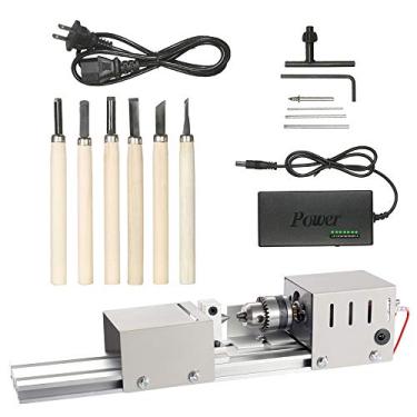 Imagem de Tingpai Grânulos de moagem e máquina de polimento Torno DIY Madei Máquina Artesanato Rotary