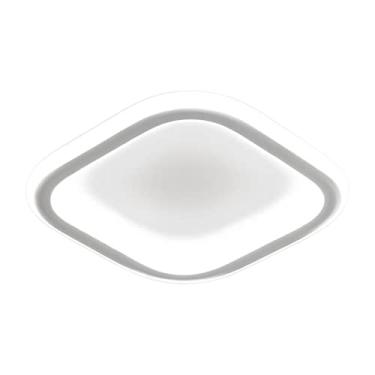 Imagem de Fenteer Luz de moderna, luminária pendente decoração iluminação LED para, Branco Claro Branco