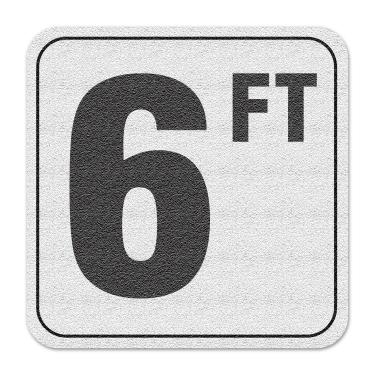 Imagem de Adesivo de vinil de azulejo personalizado aquático 3M para nadar na piscina com marcador de profundidade de 1,82 m, fonte de 10,16 cm