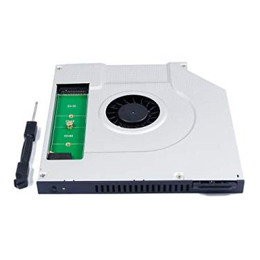 Imagem de Cooler de ventilador do radiador de refrigeração interno 2º M.2 NGFF SSD Caddy para Toshiba Tecra R940 R950 A50 Z50 W50 Satellite S50 S70 Pro R50 R40, segundo compartimento de unidade de estado sólido DVD compartimento óptico