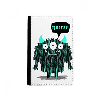 Imagem de Porta-passaporte Universo e Monstro Alienígena Notecase Burse Carteira Capa Cartão, Multicolor