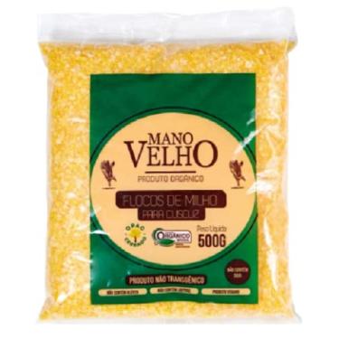 Imagem de Kit 2X: Flocos de Milho Para Cuscuz Orgânico Mano Velho 500g