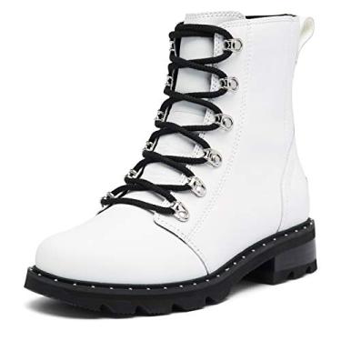 Imagem de Sorel Bota feminina Lennox de renda – Chuva – Impermeável – Pedreira, Branco, 9