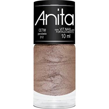 Imagem de Esmalte Cetim, Anita Cosméticos, Rosê Metálico