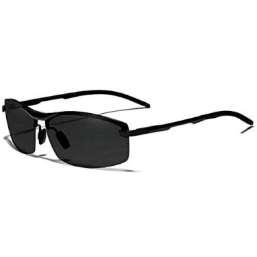 Imagem de Oculos de Sol Masculino Kingseven de Aluminio Oculos de Sol Esportivo com Proteção Uv400 Polarizados (C1)