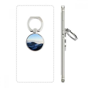 Imagem de Suporte de argola ajustável para celular Mountain Sky Clouds Fog Nature Town