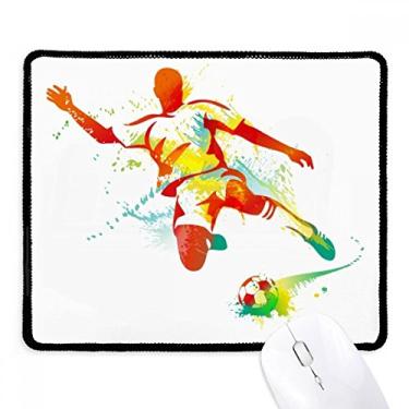 Imagem de Mousepad de futebol americano Kick Football com borda costurada, tapete de borracha para jogos