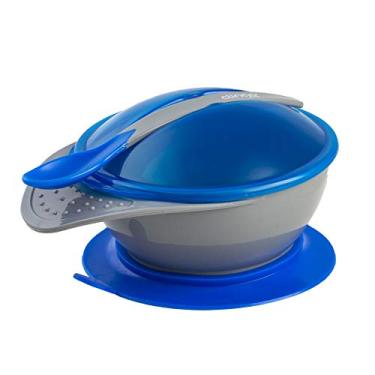 Imagem de Clingo Prato Com Ventosa E Colher Colors Azul Azul