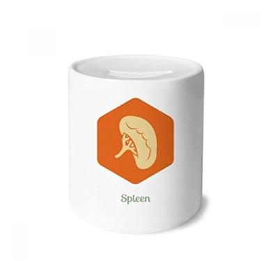 Imagem de DIYthinker Caixa de cerâmica para guardar moedas com órgãos internos corporais, presente de cofrinho