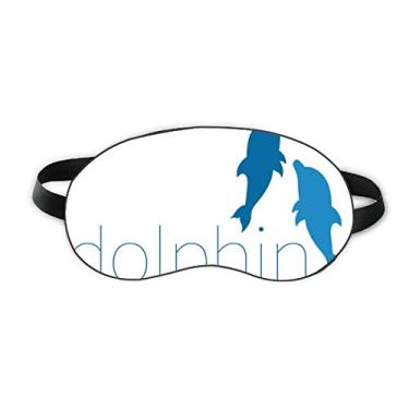 Imagem de Blue Ocean Docile Two Dolphin Sleep Eye Shield Soft Night Vlindfold Shade Cover