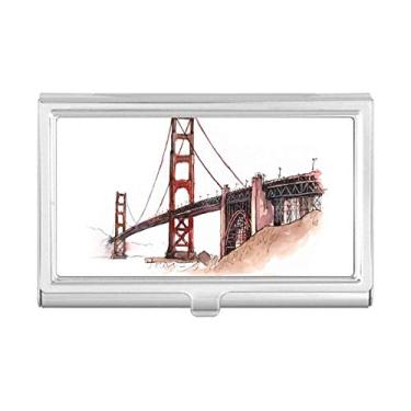Imagem de Golden Gate Bridge in America California Porta-cartões de visita Carteira de bolso