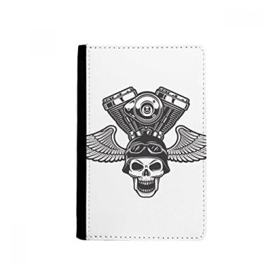 Imagem de Óculos de luz, esqueleto de motocicleta, padrão de passaporte, porta-cartões Notecase Burse