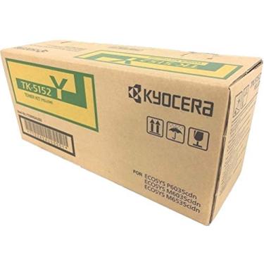 Imagem de Kit de toner amarelo Kyocera 1T02NSAUS0 modelo TK-5152Y; Compatível com impressoras de rede ECOSYS P6035cdn, ECOSYS M6035cidn e M6535cidn; Kyocera genuína, até 10000 páginas de rendimento