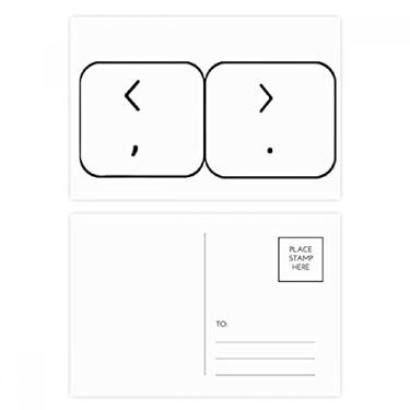 Imagem de Suporte de teclado com símbolos, conjunto de cartões postais de aniversário para enviar cartões de agradecimento