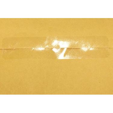 Imagem de Etiquetas ultra transparentes resistentes a adulterações grandes 3/4 x 3 1/2 polegada forma retangular 500 etiquetas adesivas