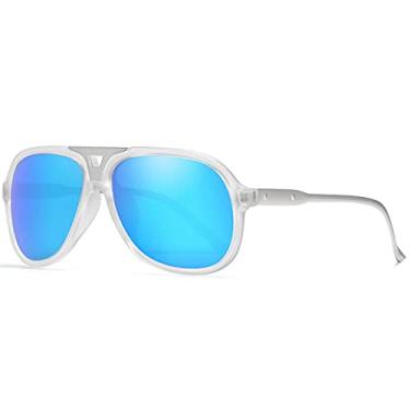 Imagem de Óculos de Sol Masculino KDEAM Design Clássico Piloto Aviador com Proteção uv400 Polarizado (C10)