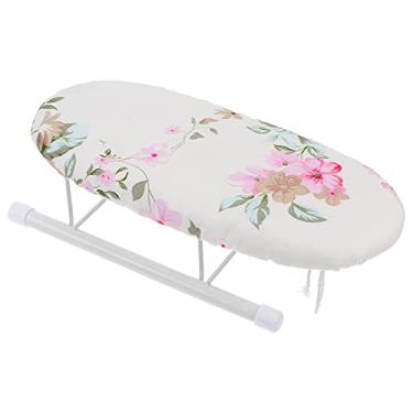 Imagem de Cabilock Tábua de passar roupa pequena portátil de mesa, tábua de passar com pernas dobráveis para costurar, dormitório, sala de artesanato