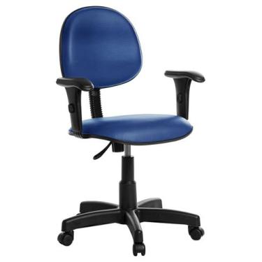 Imagem de Cadeira De Escritório Executiva Com Braço Azul Rv - Goldflex
