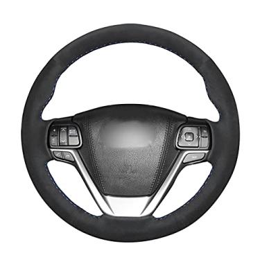 Imagem de Capa de volante de couro confortável antiderrapante costurada à mão preta, apto para Renault Laguna 3 2007 a 2012 Latitude Renault Samsung SM5 SM7 2014 a 2018