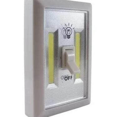 Imagem de Luminária Interruptor De Luz Led A Pilha Para Armário Parede