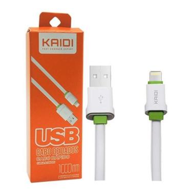 Imagem de Kit 2 Cabos Celular Compatível Aparelhos IOS Kaidi 1 Metro