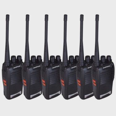 Imagem de Kit 6 Radios Comunicador Baofeng 777s Profissional Ht Uhf