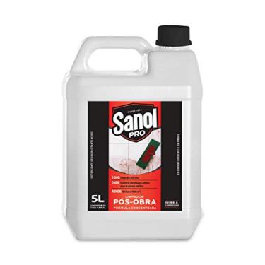 Imagem de Limpador Pós-Obra, Sanol Pró, 5 Litros, Branco