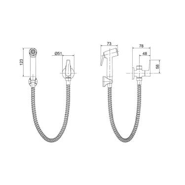 Imagem de Ducha Higiênica Lorenzetti - Ref. 1985 C29 7040135