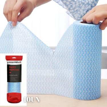 Imagem de Kit 10 Rolos Pano Multiuso Perfex Descartável Picotado 250un