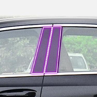 Imagem de LAVIYE Filme protetor de pintura PPF exterior do carro Anti-risco da tira do pilar da janela TPU filme transparente reparo, para Lexus ES 2018-2023