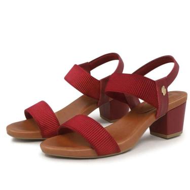 Imagem de Sandália Salto Bloco Usaflex Elástico Y8204 Conforto