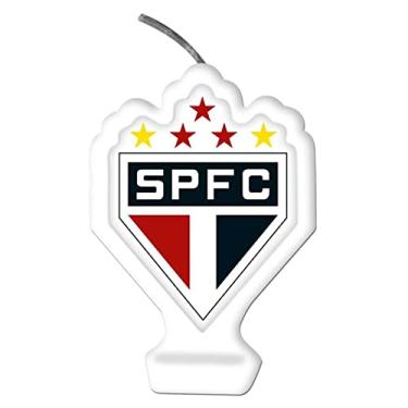 Imagem de Vela Emblema São Paulo Festcolor Vermelho/Preto