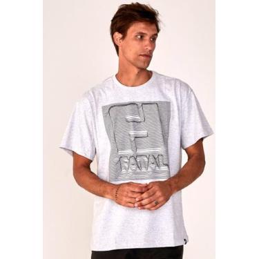 Imagem de Camiseta Fatal Plus Size Estampada Cinza Mescla