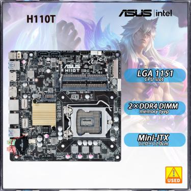 Imagem de Placa-mãe Asus H110T  LGA 1151  usa Chipset Intel H110  8ª Geração  Core i7  i5  i3  DDR4  32GB