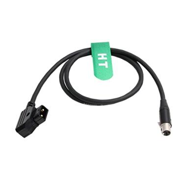 Imagem de HangTon Cabo de alimentação D-tap mini XLR de 4 pinos para visor Alphatron EVF TVLogic VFM 055 056 058 LVM 074 SRM F monitor de campo (80 cm)